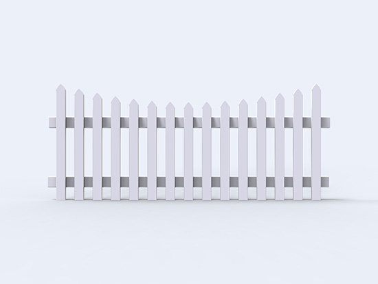 FT-P06  Scalloped Picket Fence